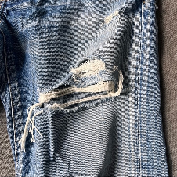 Moussy Distressed Skinny Jeans Light Wash Japanese Denim 27 - Picture 3 of 7